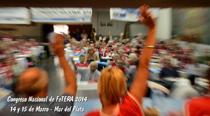 Declaración de Mar del Plata // Congreso Ordinario del FeTERA 14 de marzo de 2014