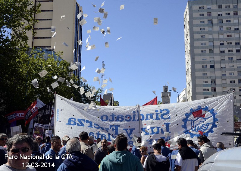 Paro Nacional de la CTA: Movilización en Mar del Plata