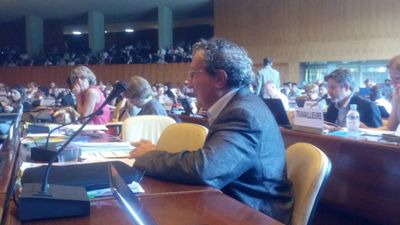 Rigane en la OIT: “Más de veinte centrales sindicales del mundo firmamos la declaración en defensa del derecho a huelga”