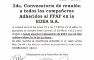2da. Convocatoria de reunión a todos los compañeros Adheridos al PPAP en la EDEA S.A.