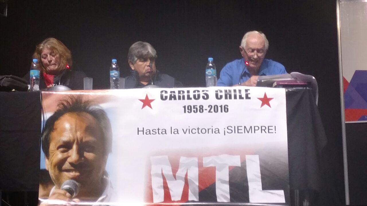 José Rigane en el homenaje a Carlos Chile en la 43ª Feria Internacional del Libro