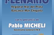 CONVOCATORIA AL PLENARIO REGIONAL DE LA CTA-A