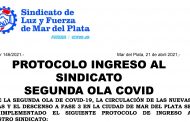 Protocolo de ingreso al Sindicato ante la segunda ola de COVID