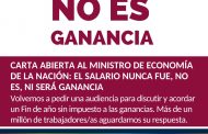 Carta abierta al Ministro de Economía de la Nación: El salario nunca fue, no es, ni será ganancia